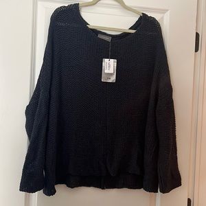 Wooden Ships Navy Knit Sweater BRAND NEW